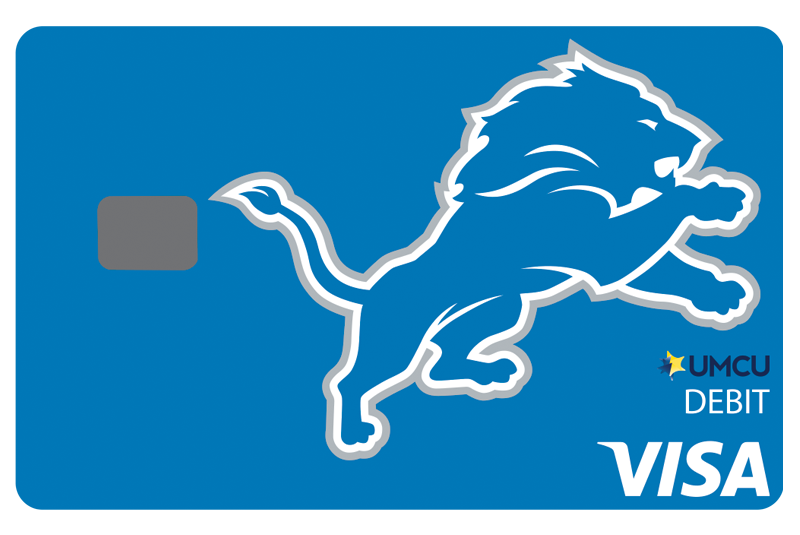Check Card Lions blue